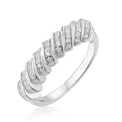 China High Quality Cost Effective Girls Romantic Ring Rhodium 925 Sterling Silver Ring for sale