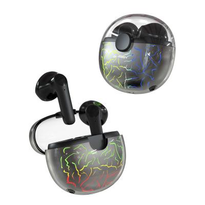 China In-ear audifonos vg58 auriculares newcomer BT 5.1 led transparent earbuds TWS vg58 earphone for sale