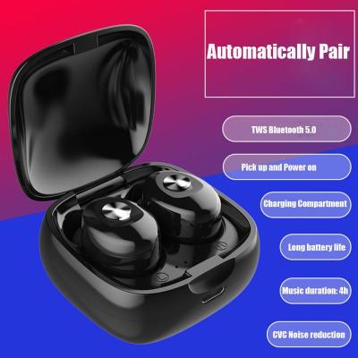 China XG12 TWS 5.0 Waterproof Mini In-Ear Headphones Radio In-Ear Headset Charging Binaural Stereo Earbuds Case for sale