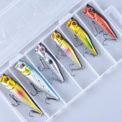 China Best Selling Minnow Jerkbait Lure PESCA Crank Bait Crank Tackle Artificial Fishing Set 6pcs Minnow Set for sale