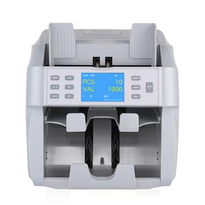 China With Mix Built-in Value CIS Bill Pockets 2 Pockets 2 Printer 2 Printer 2 Counter Sorter Counting Machine for sale