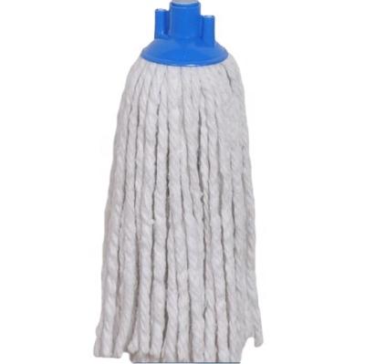 China New Sustainable PVC Coated Rubbing Cotton Color Thread White Wire Mop Head Wooden Handle for sale