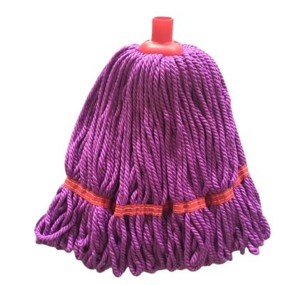 China Plastic Microfiber End Loop Microfiber Mop Mop Lead Refillmade Viable Purple Head New Design In China for sale