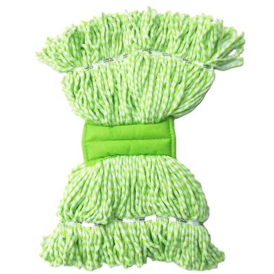 China B12035 Loop End Green And Sustainable Polyester Microfiber Mop White Spining Head New In 2018 for sale