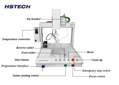 China Dual Soldering Tips Stations Yes Tin Soldering Machine with Auto-Cleaning Function en venta