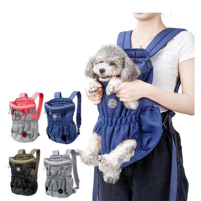 China Amazon Sustainable Sale Pet Backpack Small Portable Outdoor Trunk Bags Pets Carrier Kennel Cat Backpack Pet Carrier for sale