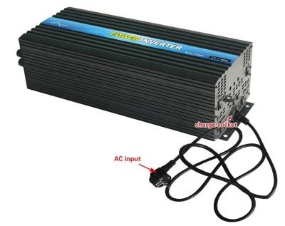 China 3000w Power Inverter With Charger , 3kw 12v 120v Battery Inverter To Onboard Charger 5A 10A 20A 30A 416*199*146mm for sale