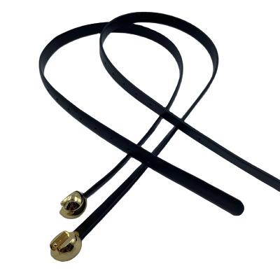 China Fashion Casual Women Belt 2022 Cost-Effective Gold Alloy Buckle Black PU Leather Belt Overall &Accessories for sale