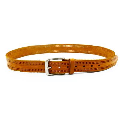 China Fashion.Casual.Business BS-C001 EMB Custom Genuine Leather Bib Belt Can Print Logo Ratchet Belt Factory Men's Belt for sale