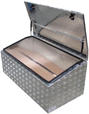 China Metal Guaranteed Quality Price Trailer Suitable Sliver Aluminum Tool Box 1200x550x500mm for sale