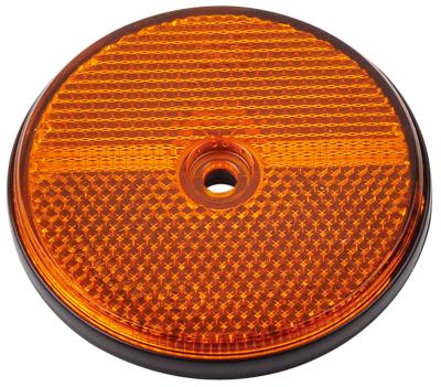 China Untearable Round 60mm Auto Reflex Reflectors For Cars For Trailer Or Truck for sale