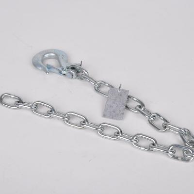 China American Style 26400lbs Capacity Full Length G70 Safety Chain Assembly Metal With Clevis Hook for sale