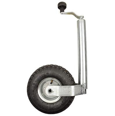 China Factory Trailer Jack Jockey Wheel With Metal Special Galvanized Rim for sale