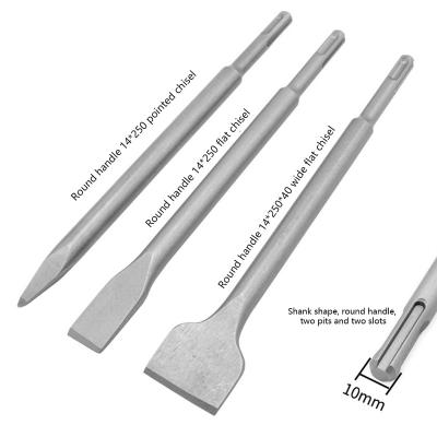 China Metal Drilling SDS Plus Shank Cranked Flat Chisel For Concrete Tile Masonry Brick Stone for sale