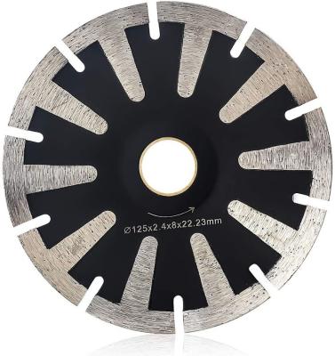 China For Cutting Granite Marble 5 Inch Concave Curved Diamond Blade T Segmented Diamond Blades For Cutting Marbles Granite Granite for sale