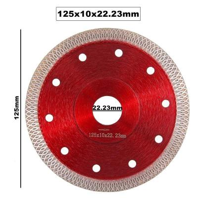 China Order Stone Diamond Saw Blade 125mm Hot Press Straight With Clamp for sale