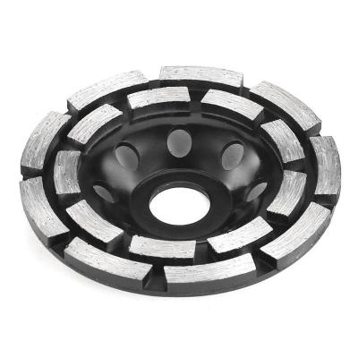 China For Cutting Granite Marble Tile 115mm Black Double-Row Cup Wheel Diamond Saw Blade For Cutting Granite Marble Tile for sale