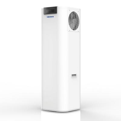 China Outdoor High Temperature 75 Degree Residential Type DC Inverter All In One Water Heaters All In One Air Source Heat Pump for sale