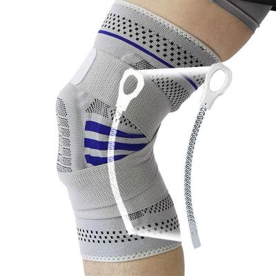 China Non-slip Professional Hot Seller Weightlifting Stabilizer Athletic Compression Sport Springs Orthopedic Knee Brace With Pad for sale