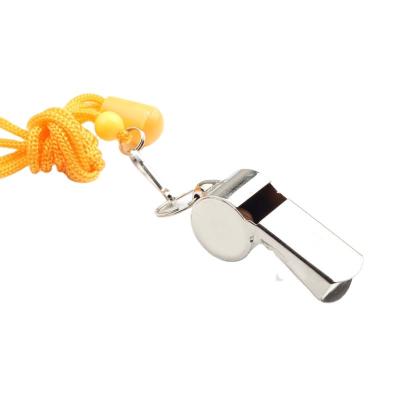 China Outdoor Sport Game Metal Whistler Referee Temergency Key Finder Whistleropestainless Steel Whistle for sale