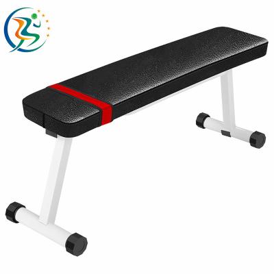 China Comfortable Hot Sale Gym Dumbbell Weightlifting Flat Training Folding Adjustable Bench for sale