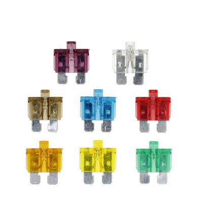 China Medium Size Low Voltage Fuse Cutout 5-40A Auto Fuse Inserts Car Insurance Tablets Medium Fuse With Lamp Car Inserts Fuse With Box And Clip for sale