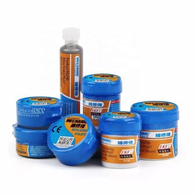 China MECHANIC Original Solder Tin Paste 183C Melting Point Solder Cleaner Repair Sn63/Pb37 BGA No-Clean Cream Solder CPU LED Rework Tools for sale