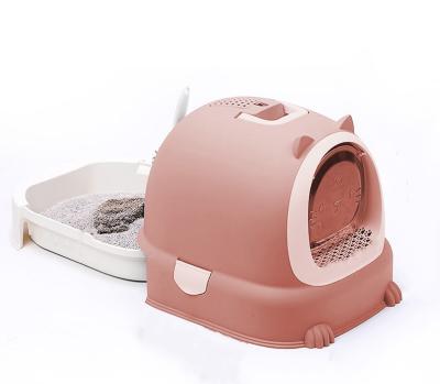 China Viable Collapsible Cat Automatic Litter Jumbo Hidden Cat Litter Box for sale