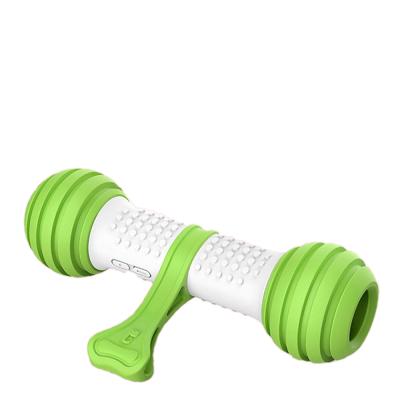 China Sustainable Electric Hard Plastic Dog Fun Dog Bone Cleaning Toy Automatic Pet Toy for sale