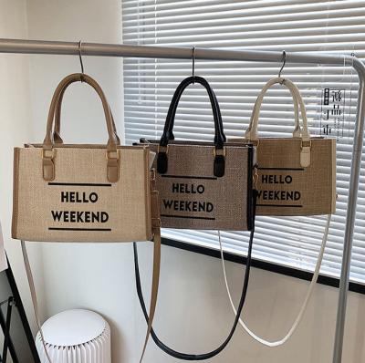 China Other Women Canvas Shoulder Bag Embroidery Daily Shopping Bags Students Books Bag Thick Canvas Cloth Handbags Tote for Girls for sale