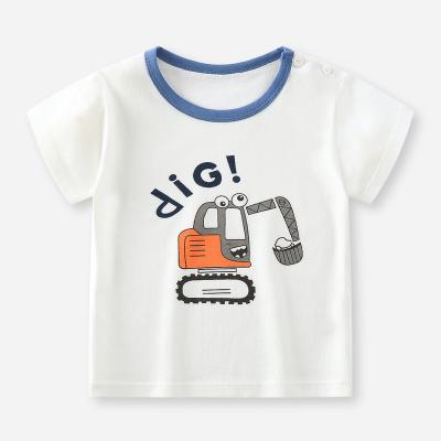 China Anti-Shrink Custom Printing 100% Organic Cotton Boys Kids Casual T-Shirts Design Kids T-shirt Short Sleeve T-Shirt With Logo Print for sale