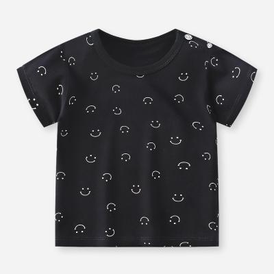 China New Arrival Cheap Anti-Shrink Kids Clothes Kid T-shirt Cotton Sleeve Kids Boys Girls Short T-shirt for sale