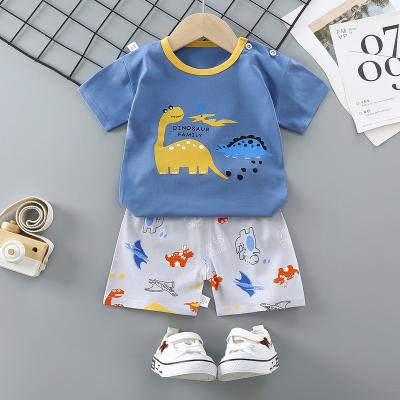 China Wholesale Kids Casual Summer Kids Clothes Cotton Short Quantity Spring Set Boys Clothing Baby T-shirt Baby Sleeve Time Advance Suit for sale