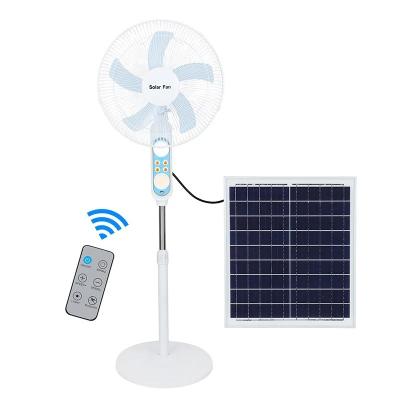 China Outdoor Household Collapsible Solar Rechargeable Support Fan Solar Fan DC 12V for sale