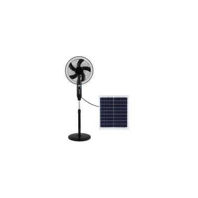 China Hot Sale Foldable 12V DC 2023 Solar Fan Household and Hotel Support Solar Rechargeable Fan for Outdoor for sale