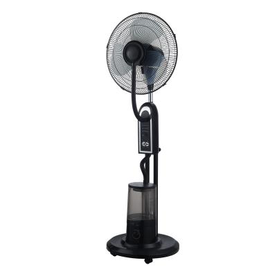 China Sprayable Electric Remote Control Smart Flip Head Water Jet Cooling 16 Inch Mist Fan for sale