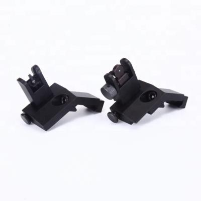 China Iron / Steel Handguard Rack Iron Sights Compensated Front Rear Steel AR15 Sight With 223 Picatinny Rails for sale