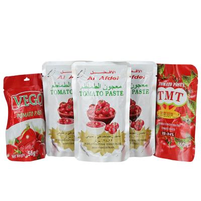 China OEM Best Sellers Tomato Pouch , China Hebei Tomato 70g-4.5kg Tomato Pouch for sale