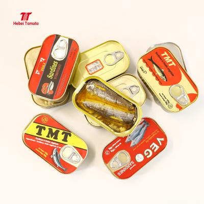 China New Season Canned Sardine Canned Fish In Oil / Tomato Sauce Canned Food Sardines Making for sale