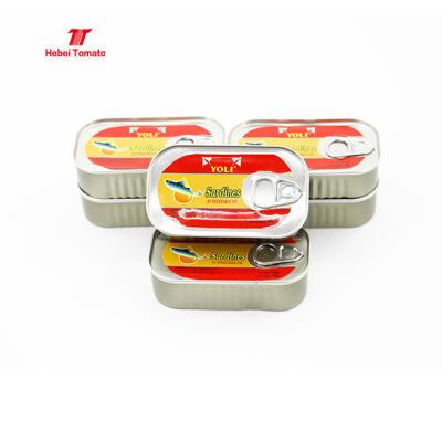 China Canned HALAL MEAT Approved 125g Canned Sardine Fish for sale