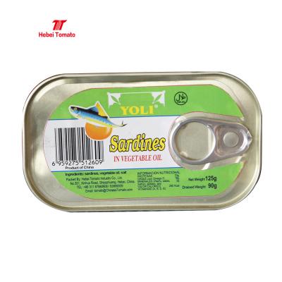 China bulk canned mackerel canned fish in vegetable oil for sale for sale