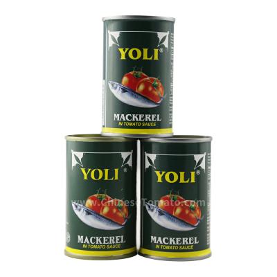 China Best Quality Canned 425g Canned Mackerel Fish In Tomato Sauce With Lower Price for sale