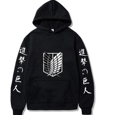 China Anime Hoodie QUICK DRY Attack on Titan Pullover Streetwear Harajuku Sweatshirt Men/Women Casual Unisex Sport Hoody Long Sleeve Tops for sale