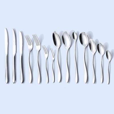 China Durable Customization Flatware Silverware Set Durable SS Cutlery Spoon Forks for sale