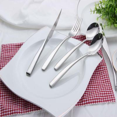 China Sustainable Mirror Polishing Luxury Stainless Steel Silverware Cutlery Sets Flatware for sale