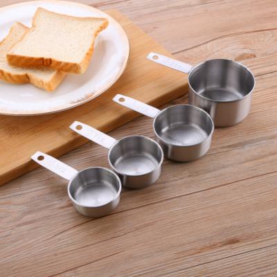 China Viable Hot Sale Kitchen Instrument Stainless Steel Measuring Cups Set For Cooking for sale