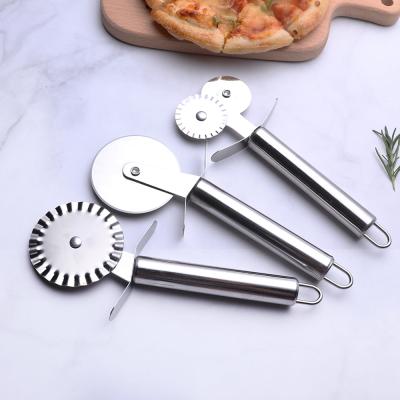 China Factory Price Stainless Steel Sustainable Tools Plates Clamp, Slap Opener, Bicycle Pizza Cutter Wheel for sale