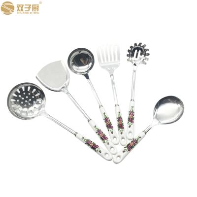 China Durable Ceramic Handle Stainless Steel Kitchenware Accessories Utensils Kitchen Tools for sale