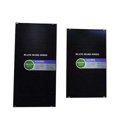 China Black EVA High Efficiency 300W 320W 340W 400W 450W Full PV Module Solar Panels On Grid Solar System For Home Use for sale