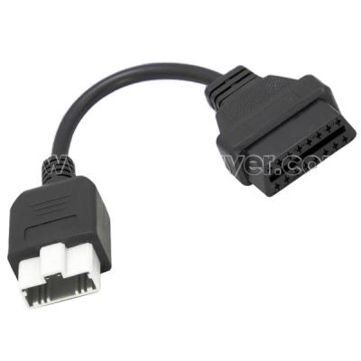 China Cable Adapter ODB 16 PIN Hembra OBD 2 Daewoo Un GM 12Pin OBD for sale